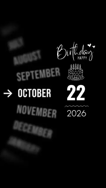BDAY DAUGHTER 22 OCT CapCut template preview