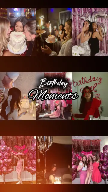 Birthday moments CapCut template preview