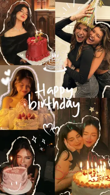 happy birthday CapCut template preview